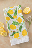 Lemon Grove Tea Towel - Garden Kitchen Tea Towel Decor