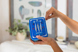 Velvet Jewelry Zip Case / Organizer - Sardine Can - Blue