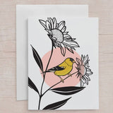 Goldfinch Sunflower Card-Any Occasion