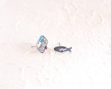 Sardines Canned Fish Marine Earrings