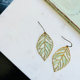 Spring Growth Stained Glass Resin Earrings
