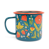 Enamel Coffee & Camp Mug | Garden Buzz | Bees | 16oz