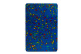 Recycled Plastic Cutting Board Small Confetti on Blue