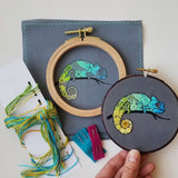 Chameleon Embroidery Kit