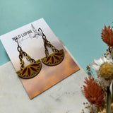 Tracery Stained Glass Resin Earrings