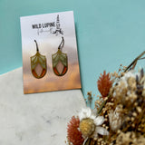 Cocoon Stained Glass Resin Earrings