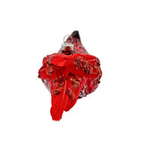 Holiday Glass Ornament – Feathered Cardinal
