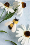 Bee Brooch Needle Felting Kit | Beginner Craft Kit