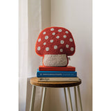 Toadstool Beaded Throw Pillow
