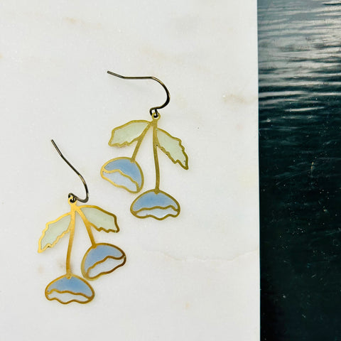 Bluebell Stained Glass Earrings
