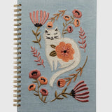 Catbloom Embroidered Notebook