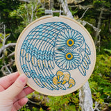 Saw Whet Owl Embroidery Kit