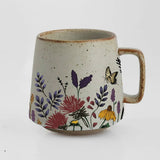 Floral Stoneware Mug