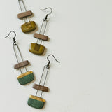 Patina & Natural Clay Earrings