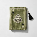 Poker Embroidery Tassel Cosmetic Pouch
