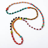 Long Colorful Beaded Necklace