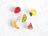 Mini Fruit Stud Earrings - Set of 5 Mix and Match Earrings