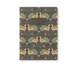 Peacock Linen Stitched Journal with Gold Foil | Dot Grid Not