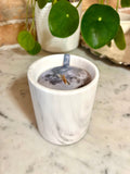 Biophilia: White Marble + Pure Fresh Air Scented Candle