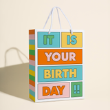 It Is Your Birthday Gift Bag – Colorful Birthday Bag