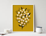 Sunshine Daisies - floral illustration prints