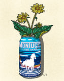 Montucky Beer Can Print