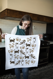 Cat Tea Towel - Cat Lover Kitchen Towel Decor