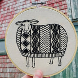 Sweater Weather Sheep Embroidery Kit