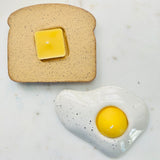 Ceramic Salt & Pepper Egg Tea Light Candle Holder