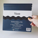 Vase Rikrack Embroidery Kits