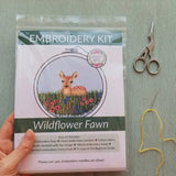 Wild Flower Fawn Embroidery Kit