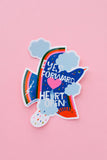 Eyes Forward Heart Open Large Sticker