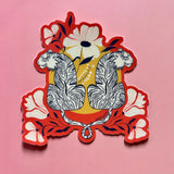  Entwined Tiger Vinyl Sticker