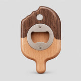 Ice Cream Shaped Magnetic Wooden Bottle Opener