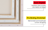 MEEDEN Stretched Canvas, 8 × 10 Inch, Pack of 11, Blank White Canvases for Painting, 100% Cotton, 8 oz Gesso-Primed, Pre-Stretched Canvas for Acrylic Oil Pouring & Airbrushing Painting
