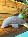 Kantha Handmade Stuffed Dolphin