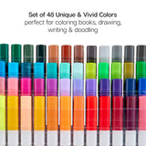 Fine Line Pens - Water-Based Ink - 48 Colors