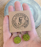 Mossy Hoop Earrings Nature's Jewelry Botanical Garden