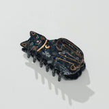 Black Cat Moon Claw Clip - Large