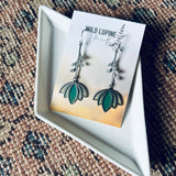 Petal // Stained Glass Resin Earrings