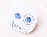 Cute Blueberry Summer Fruit Stud Earrings