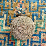 Crystalized Glass Ornament, Blush Pink - 4”