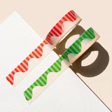 Wavy Stripes Washi Tape (Red + Pink)