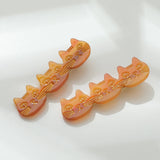 Zoe 3 Cat Face Barrette Hair Clip (Set of 2)