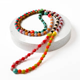 Long Colorful Beaded Necklace