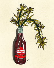 Dr. Pepper Bottle Print