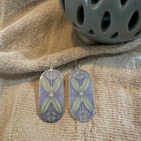Mirror // Stained Glass Resin Earrings
