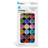 Watercolor Paint Set in Case - 21 Pearlescent Colors & Paint Brush