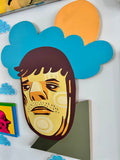 “Face with Blue Cloud” original artwork by Dan Duffy