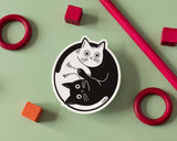 Yin Yang Cats Vinyl Sticker